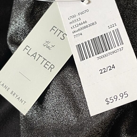 Lane Bryant Mettallic Pullover Dressy Sweater Plus Size 22/24 Holidays Christmas - Picture 13 of 15